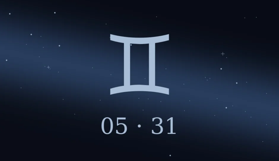 5月31日生まれの誕生日占い