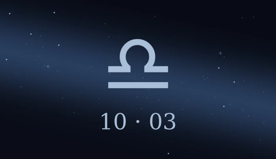 10月3日生まれの誕生日占い